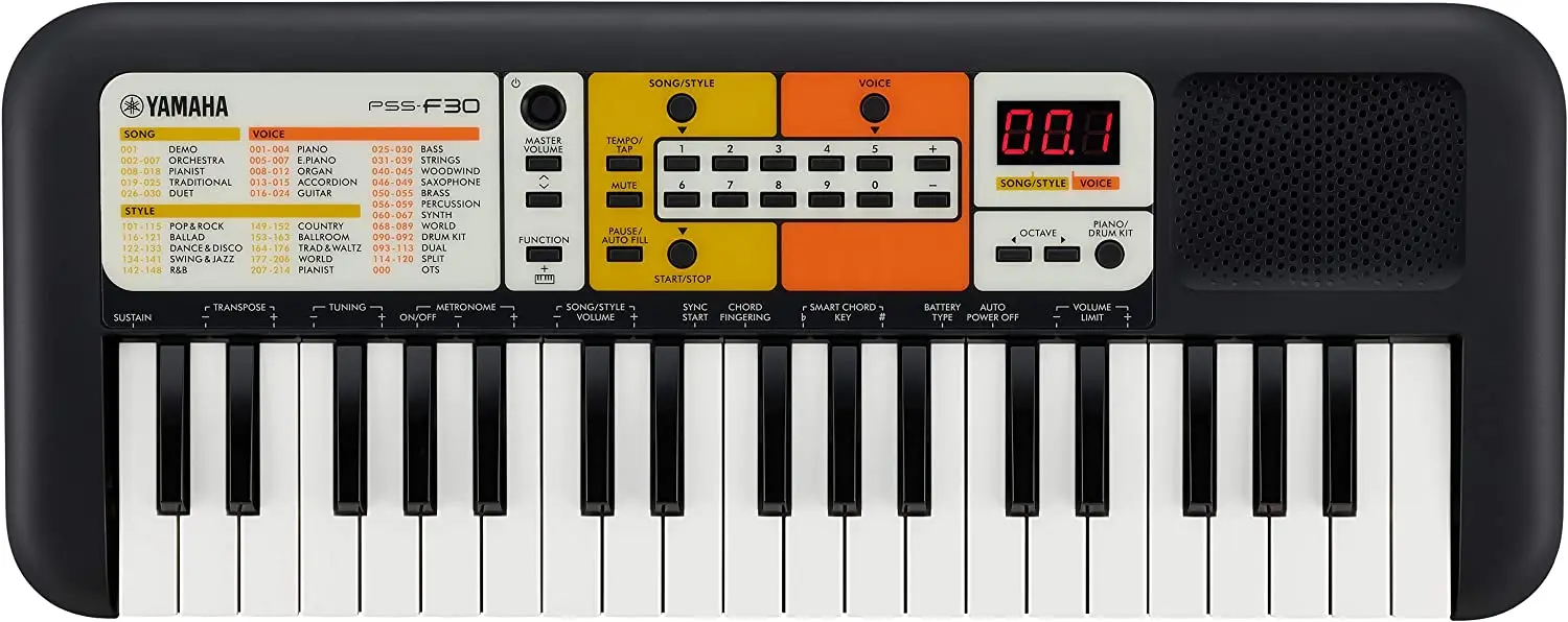 Yamaha PSS-F30 37鍵シンセサイザー Yamahas PSS F30 37 Mini Keys - Perfect for Kids & Beginners