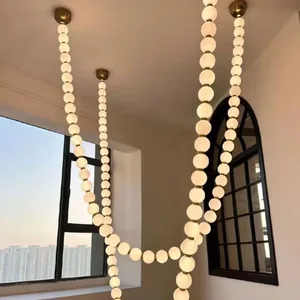 Custom Main Entrance Large Grand Custom Glass Ball Chandeliers Modern DIY Hanging Lights for High Ceiling Hotel Conference Hall