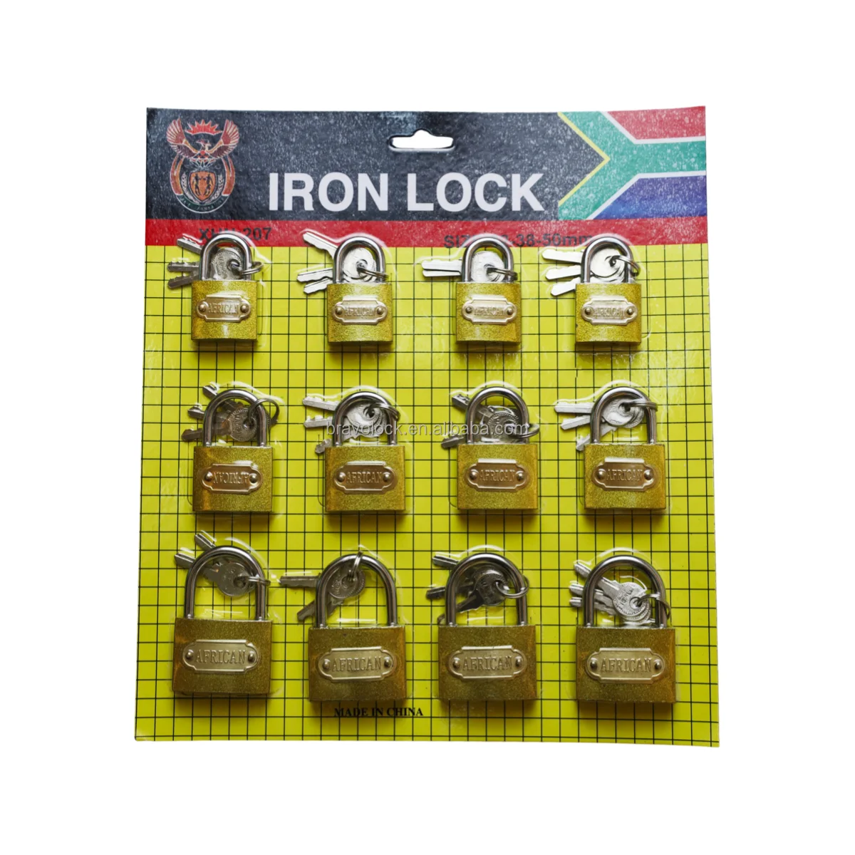 12 pcs padlock set iron padlock 25 32 38 32 38 50mm cheap copper lock