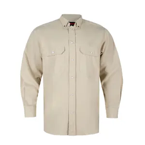 Wholesale UL FRC Fire Resistant Flame Resistant Fireproof Work FR Shirts Fire Rated Work Shirts for Worker