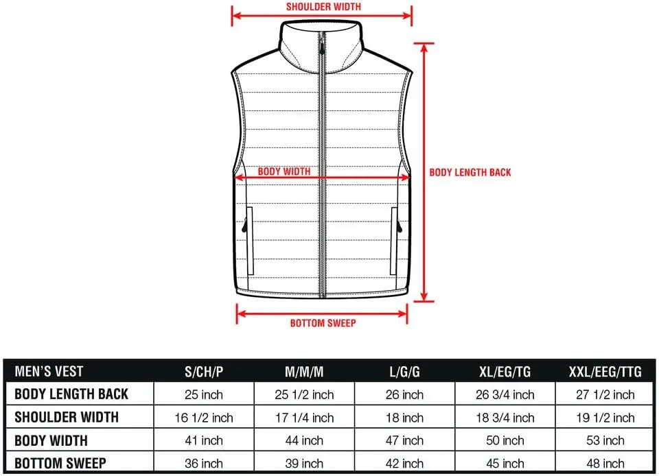 Men's Lightweight Packable Puffer Vest Breathable Puffy Waterresistant