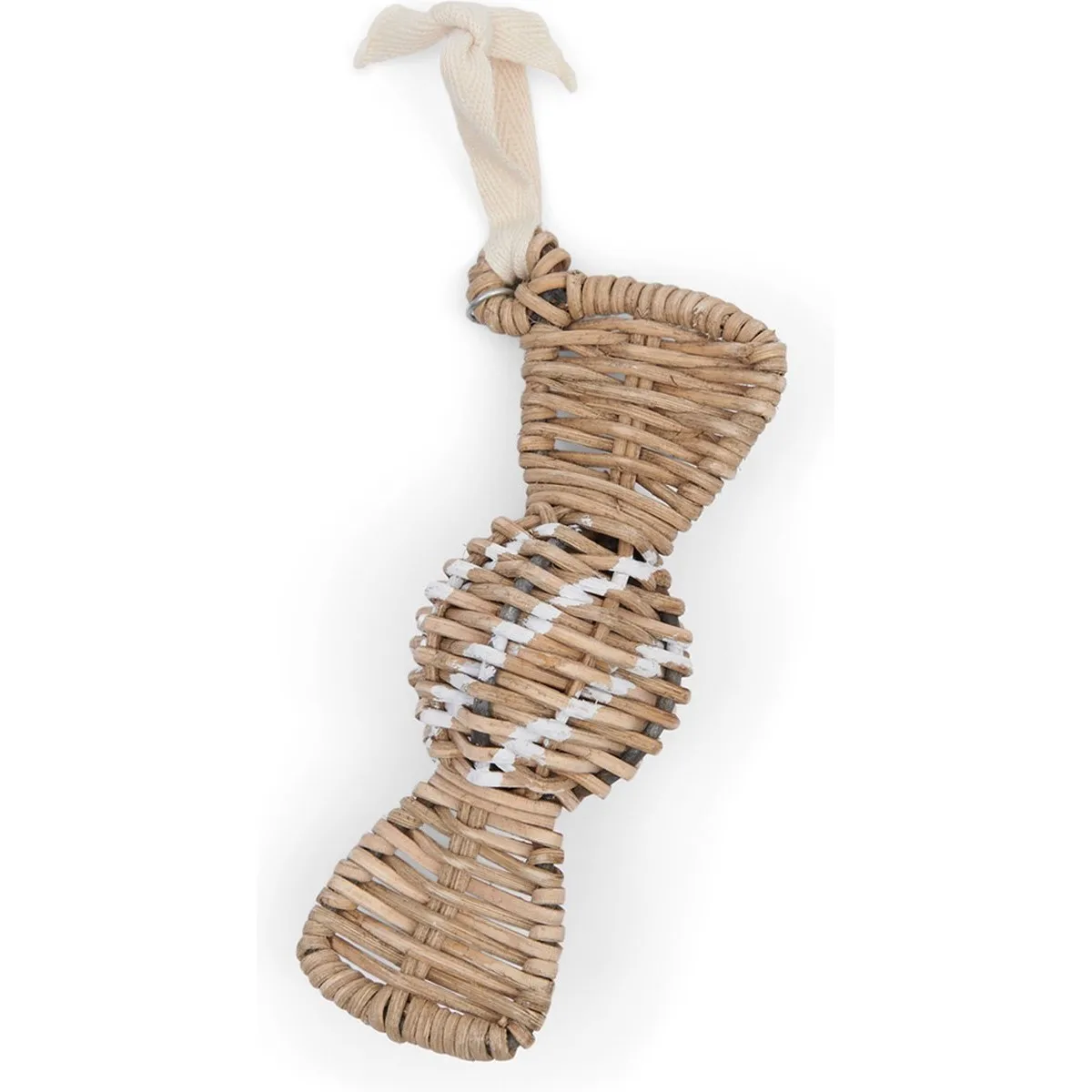 Rustic Rattan Christmas Sled for Tree Hanging Wicker Boho Santa Sledge Made in Vietnam Woven Sleigh for Christmas Tree