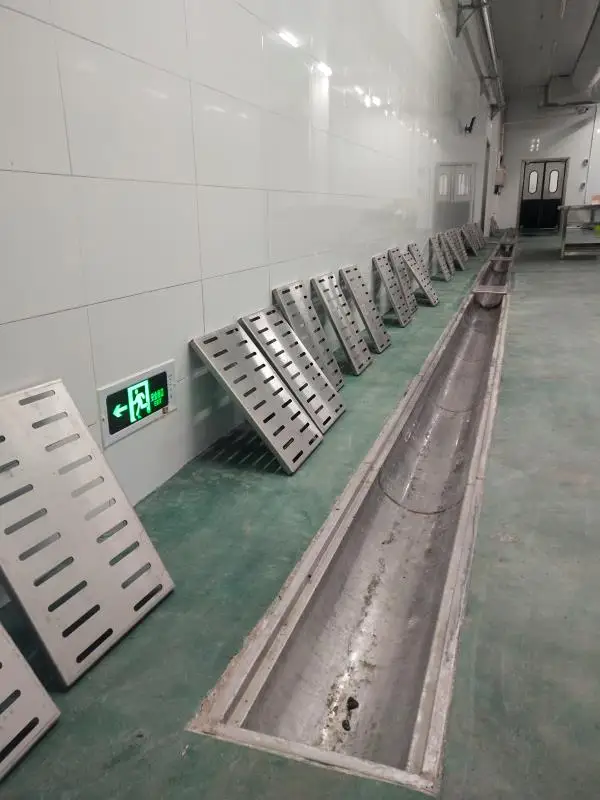Heavy Duty Industrial Stainless Steel Linear Floor Drain for Process Plants with Pump Trench Grate