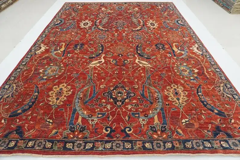 High Quality Persian Oushak Wool Carpet Set Hand Knotted 3x3 3x5 Sizes for Living Room Area Rugs Door Floor Carpet Made Cotton