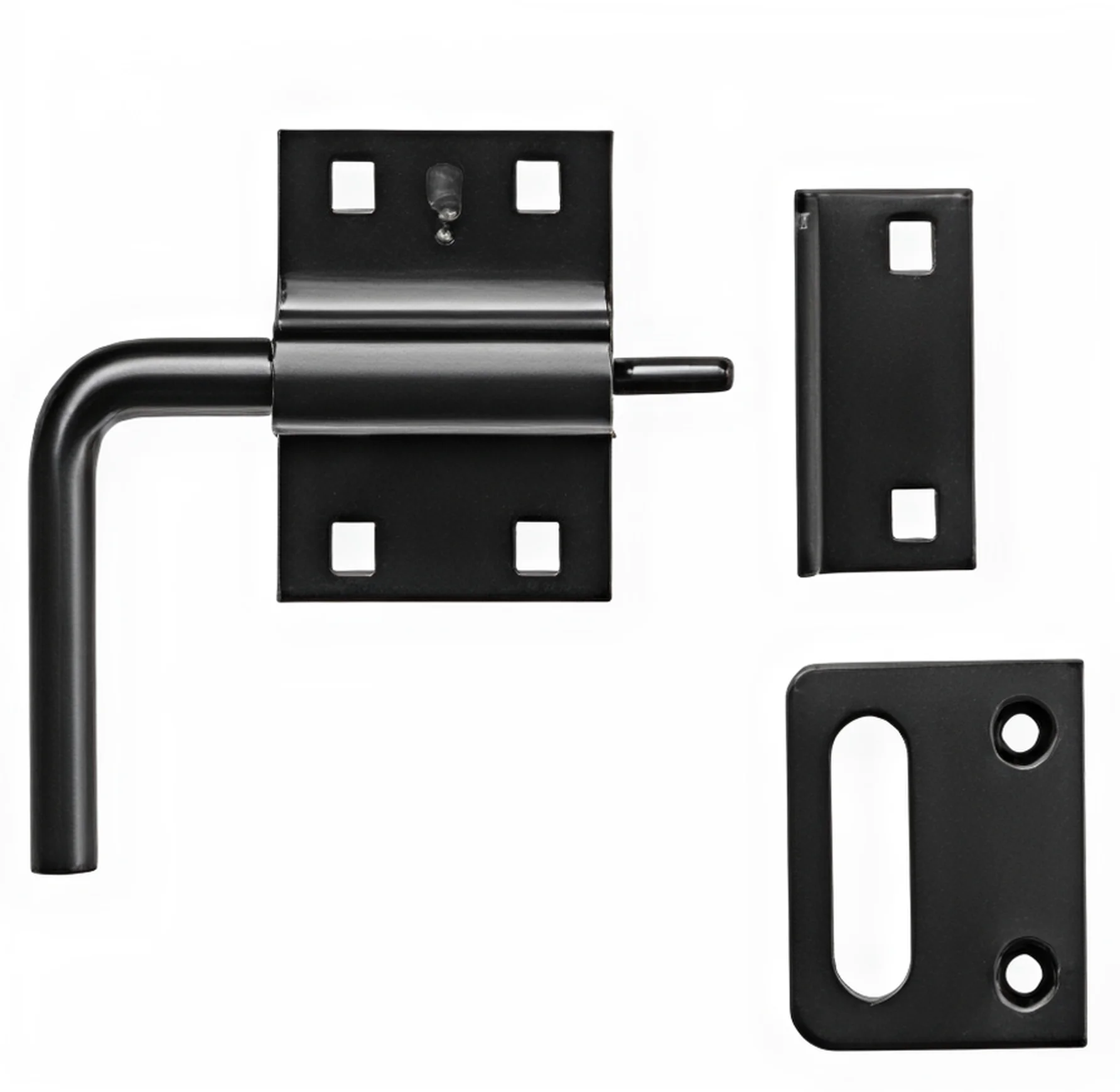 Custom Steel Gate Latch Custom Hanlix Modern Steel Black Light Duty Slide Action Outdoor Gate ...