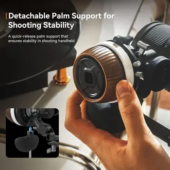 SmallRig F60 Follow Focus for DSLR and Mirrorless Camera Lenses, with Non-Damping Design & Forward/Reverse Switch & A/B Stops product image