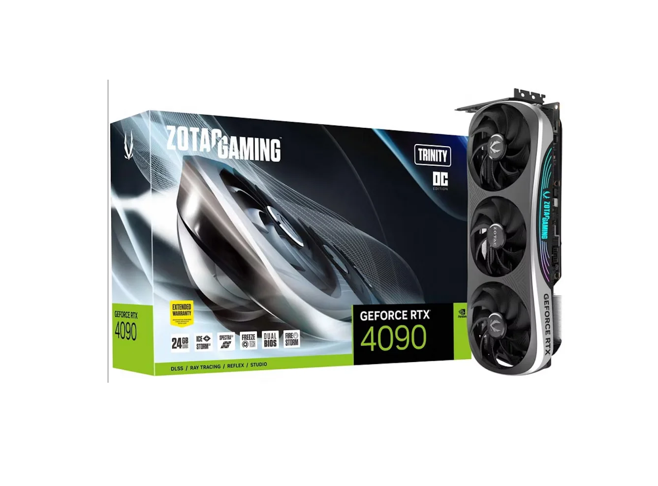 Новейшая видеокарта Nvidia GeForce RTX 4090 24 ГБ GDDR6X титановая и черная 4080 3090 Ti GPU