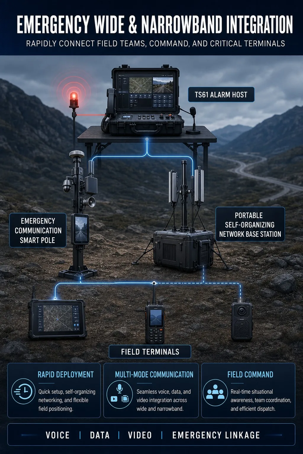 Emergency Wideband & Narrowband Integration