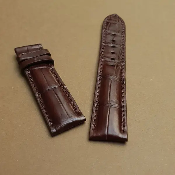 2024 Trend Premium Crocodile Leather Watch Strap Genuine Leather Watch