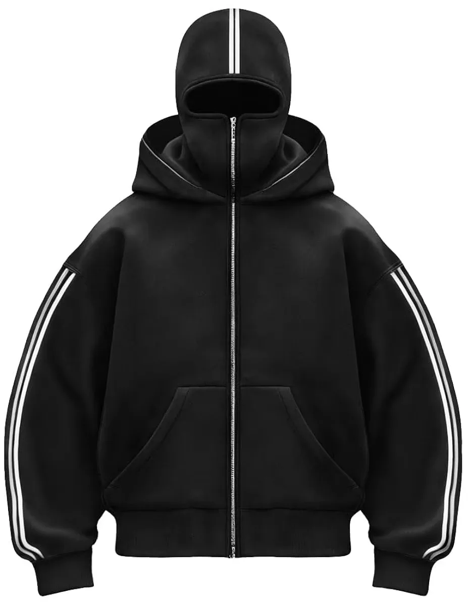 Custom Men's Full Zip Hooded Sweatshirt - Heavyweight Balaclava