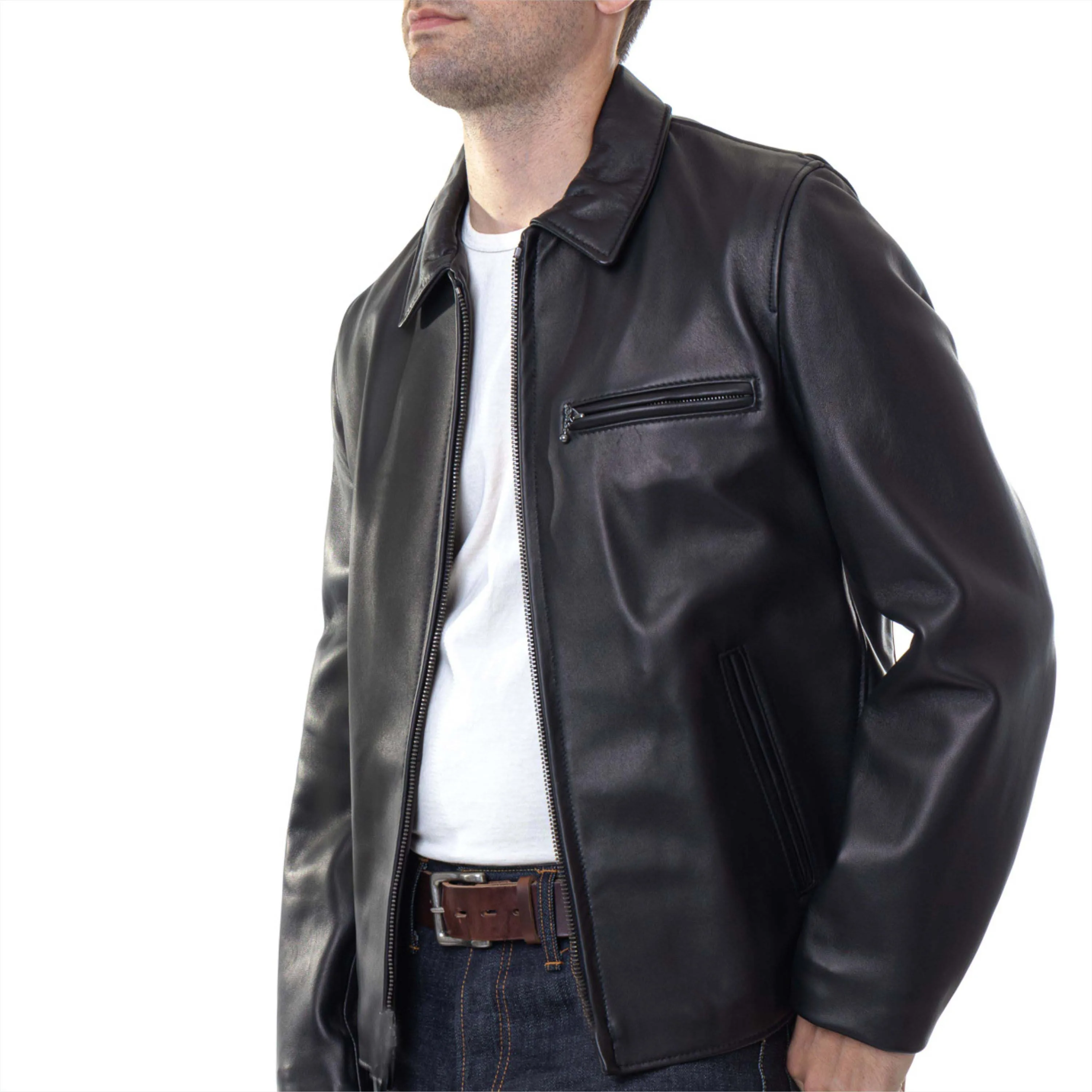 Roberto Pepe Luxury Gray Lambskin Men Jacket main image 1