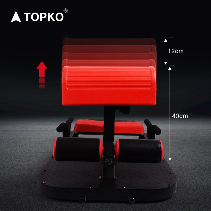 Topko Adjustable Deep Squat Machine Sit up Stand Bench for Home Gym Glutes Workout Station Leg Exercise Machine Glute Trainer