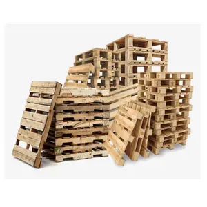 Solid Duty Large Reversible Euro Standard Wooden Pallets Stackable Pine Wood Pallet