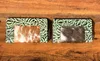 Brown With Green Embossed