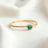 Green Onyx Rose Gold