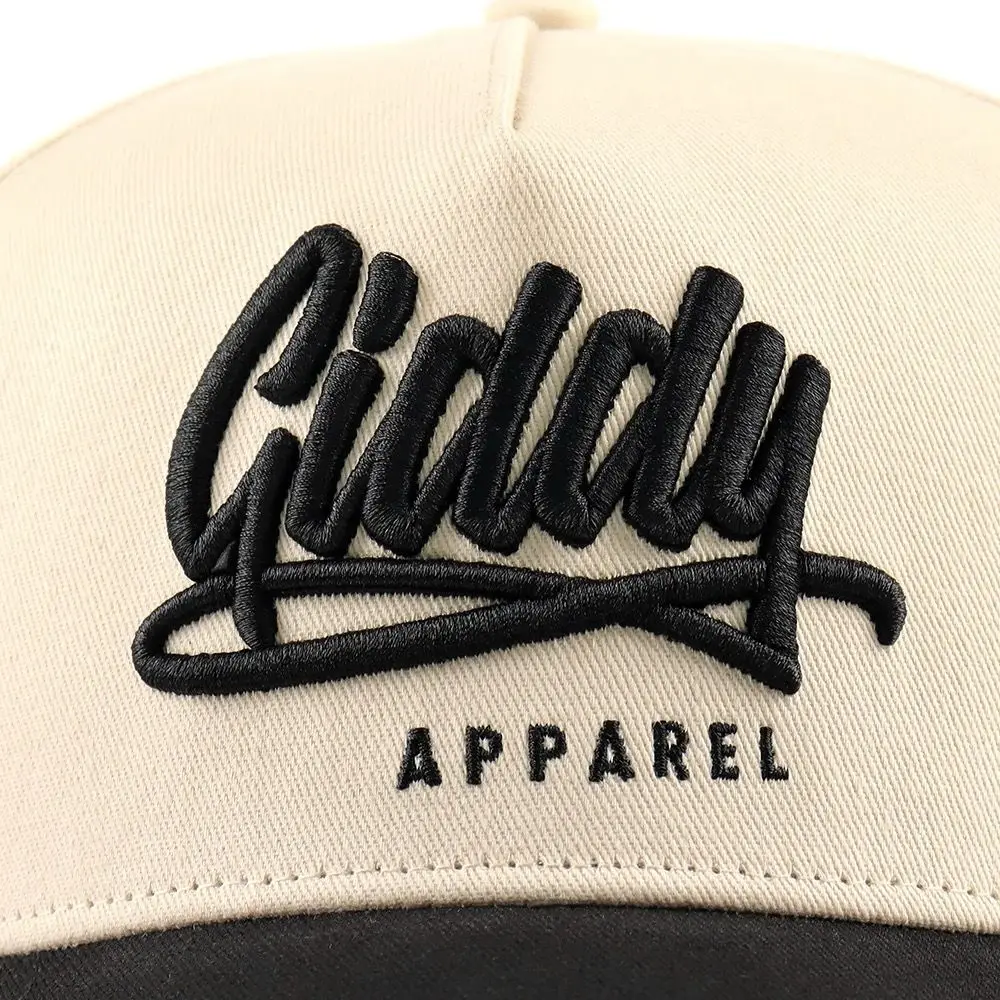 High Quality Designers Two Tone Baseball Cap Hats Custom Embroidery Logo 3 Panel Baseball Cap for Men and Women