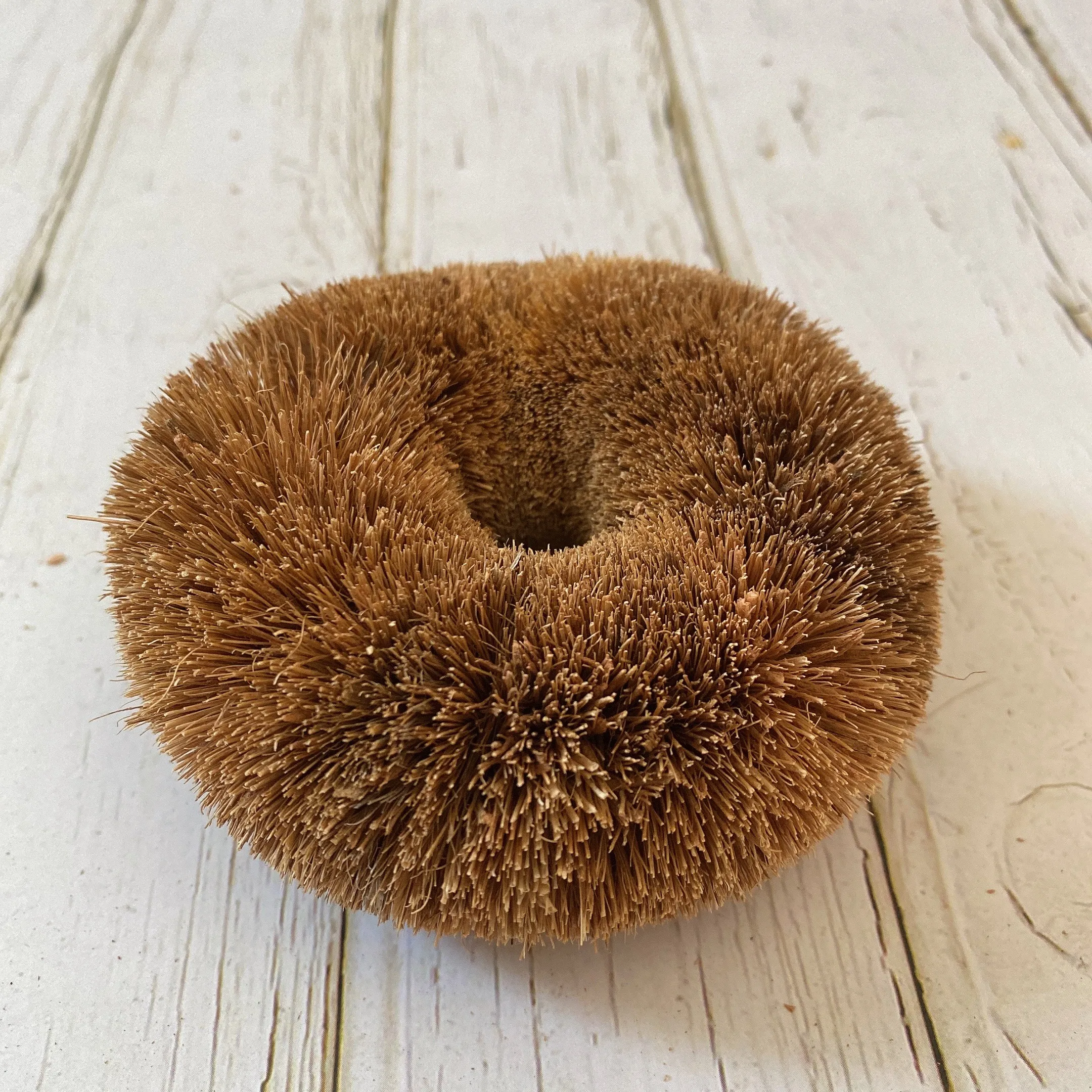 天然ココナッツキッチンたわしコイア繊維ラウンドスクラバーラウンド