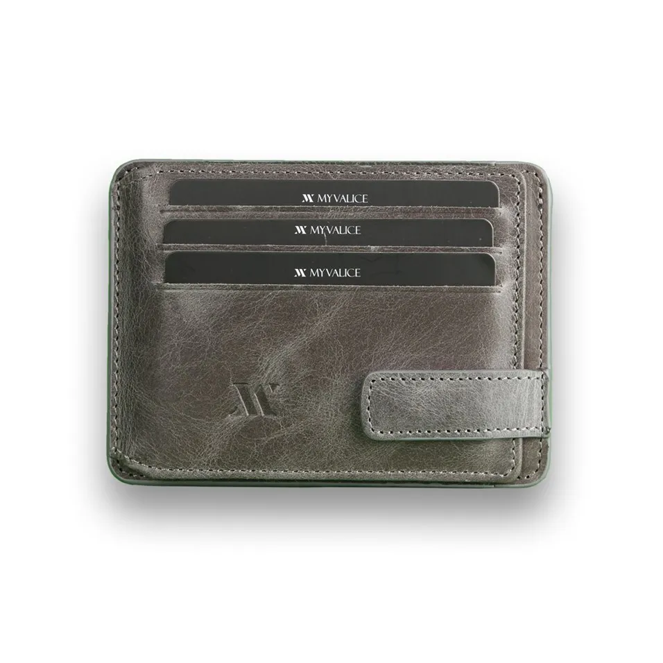 My Valice Men Genuine Leather Magnetic Wallet and Card Holder 1803