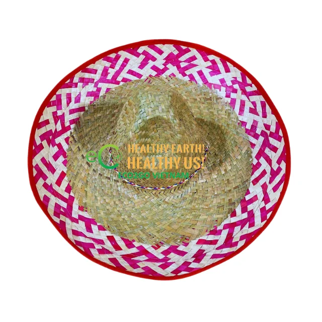 2024 Straw Hats from Eco2go Vietnam Customizable Durable
