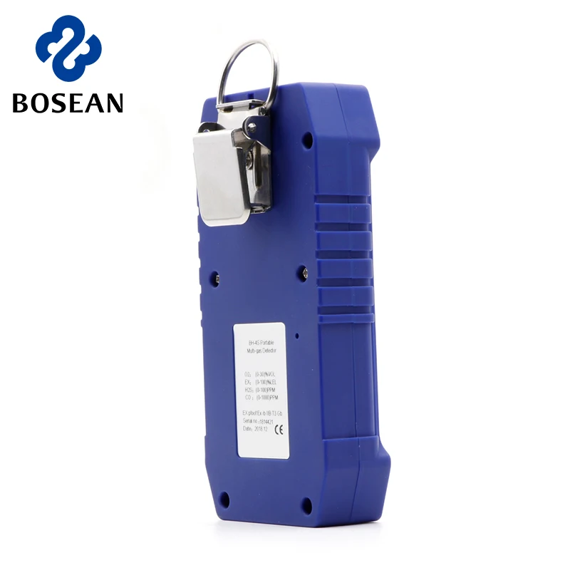 Bosean Multi Gas Detector 4 in 1 Handheld Detector CO H2S O2 CH4
