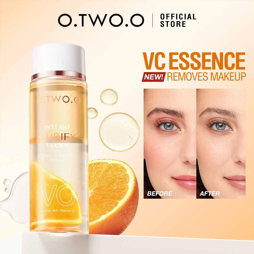 O.TWO.O Water Oil Makeup & Lip Remover Wholesale Vetamin C Cosmetics Deep Cleansing Face Oil Makeup Remover