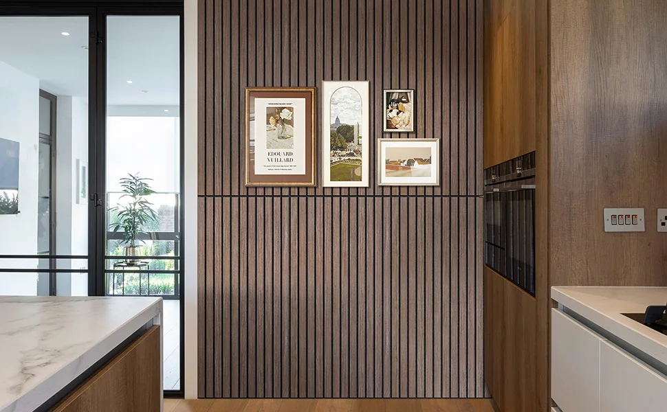 Modern Acoustic Slat Wood Panels 6-Piece 47.2 X 23.6 Inches Soundproof Wood Panel Decorative Soundproof for Office Home Theater factory