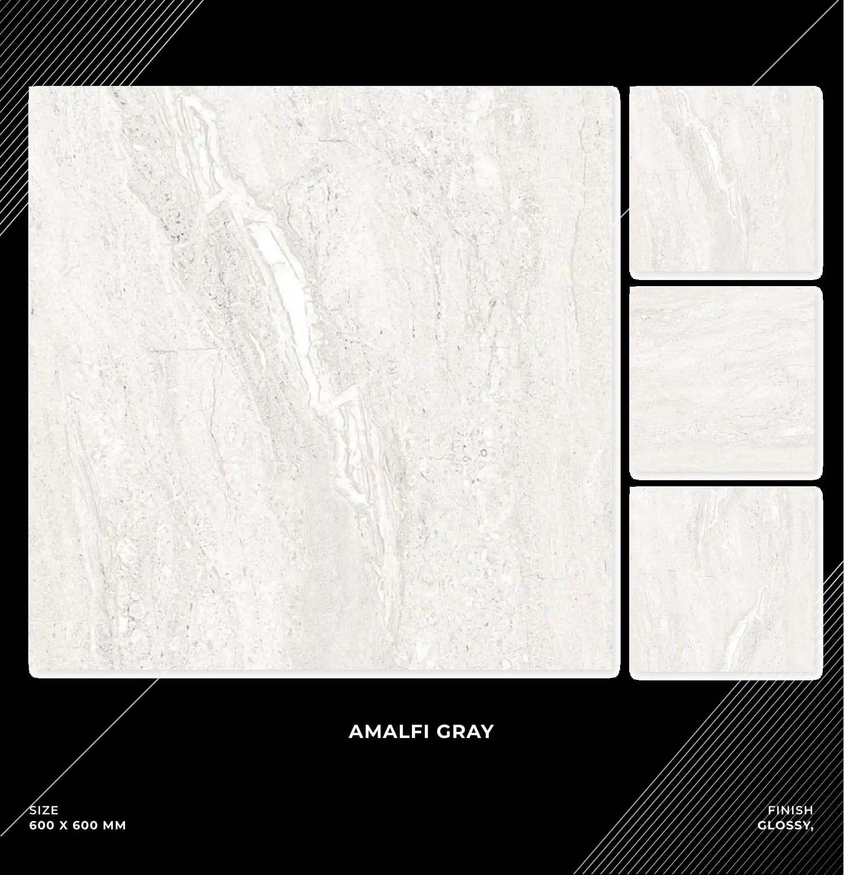 Polished Porcelain Floor Tiles 60x60cm Available In Series Of 3d Glossy