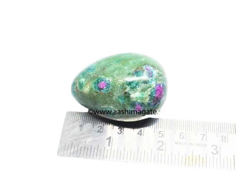 Natural Ruby in Fushite Small Size Gemstone Eggs Wholesale Crystal Crafts Natural Stones Reiki Rocks Minerals Feng Shui  Egg