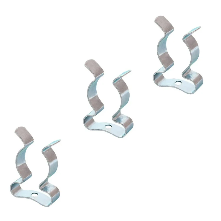 Customized Aluminium Metric & Inch Spring Clips with Electroplated Surface for Fuel and Wire Clamping