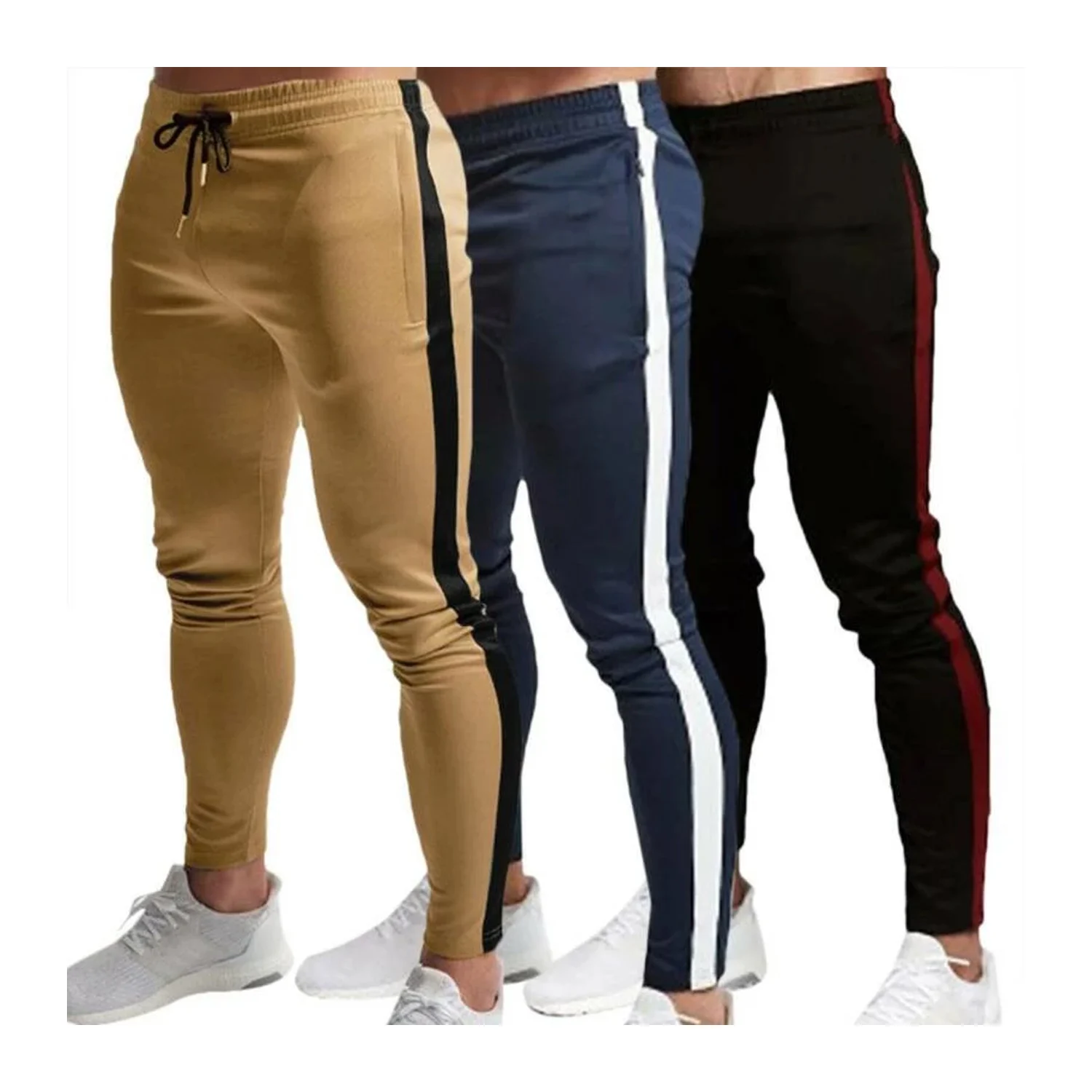Elastic Waist Knitted Jogger Pants main image 1