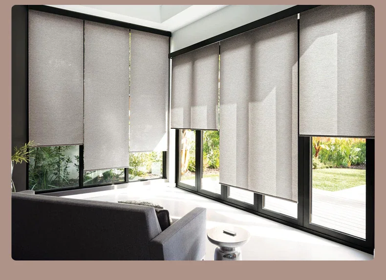 Smart Window Roller Blind for Home, Wireless Electric Window Shades, WiFi Connection, Google Alexa Motorized Roller Blinds