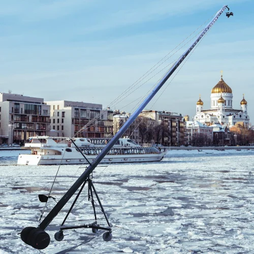 Jianmei 12m Professional Triangular Camera Jib Crane For Video Camera