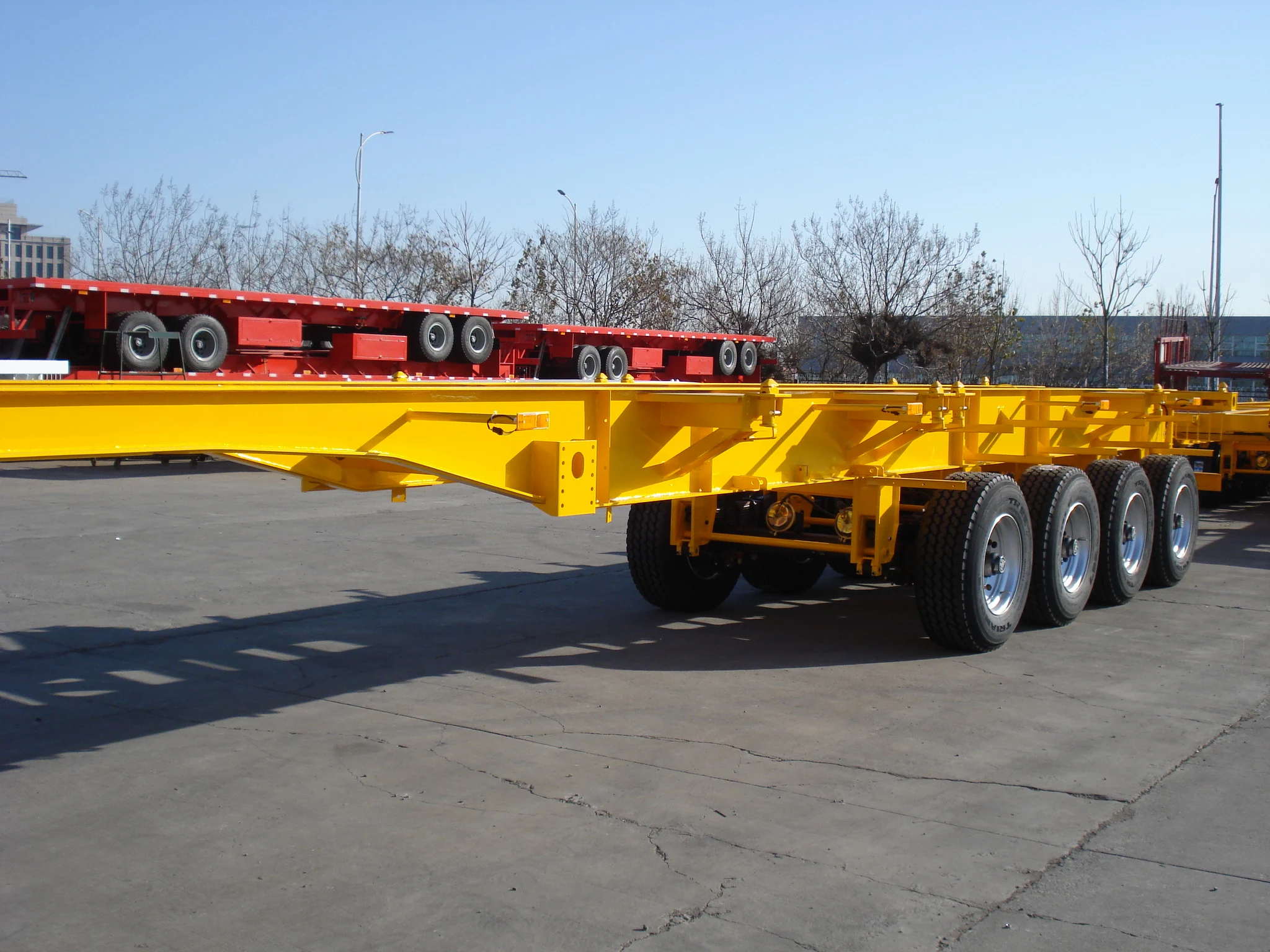 40ft Container Chassis Trailer Intermodal Chassis With Twist Lock 20ft ...