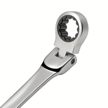 32mm Metric Flex-head Ratchet Wrench Box End Head 72-tooth Ratcheting