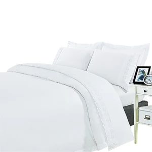 High Quality 80gsm Microfiber Bed Sheets Full Size 4pcs Sheet & Pillowcase Sets Woven Style-Plain Bed Linen Bedding