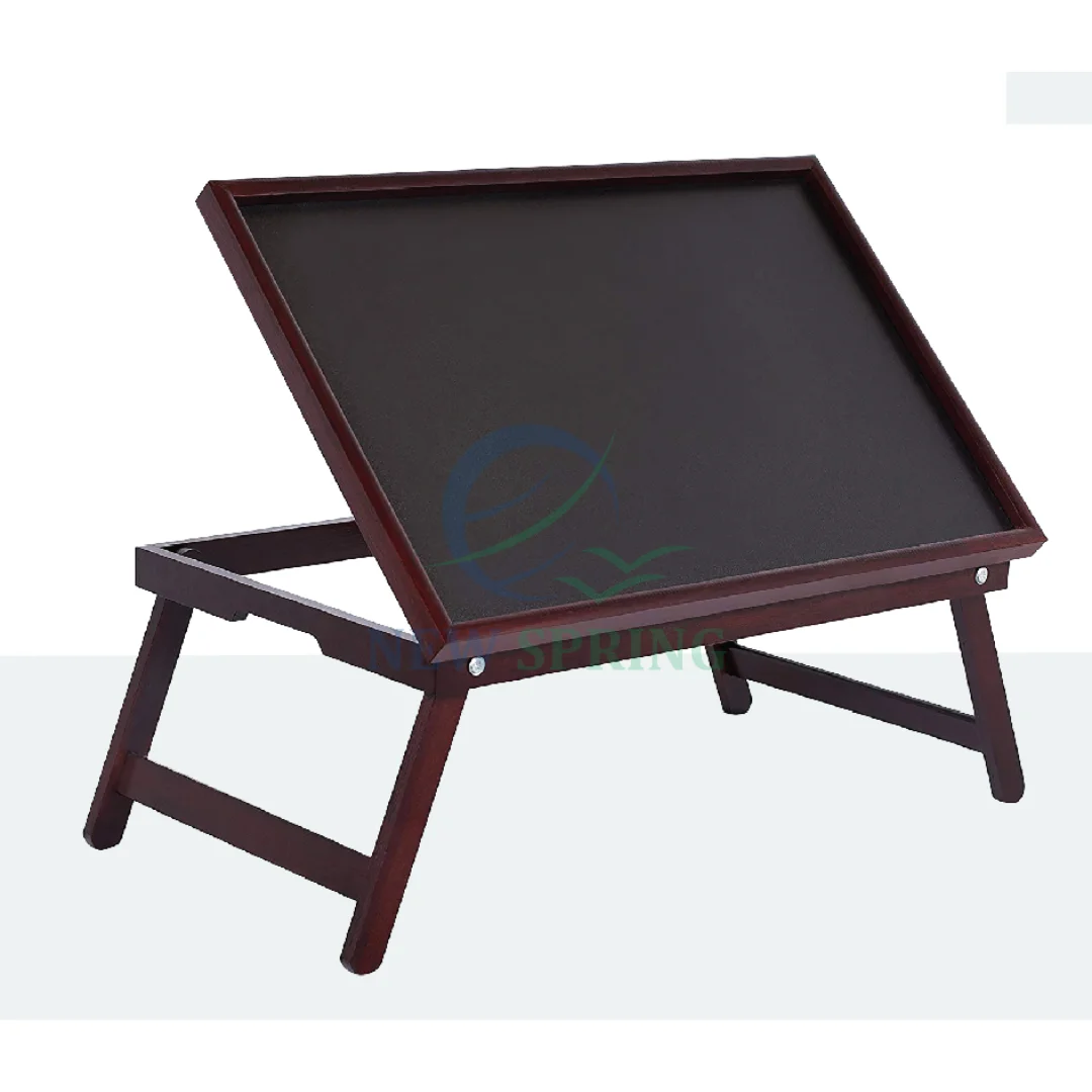 Wooden Bed Table Tray Folding Legs Made In Vietnam 100 Natural Smooth