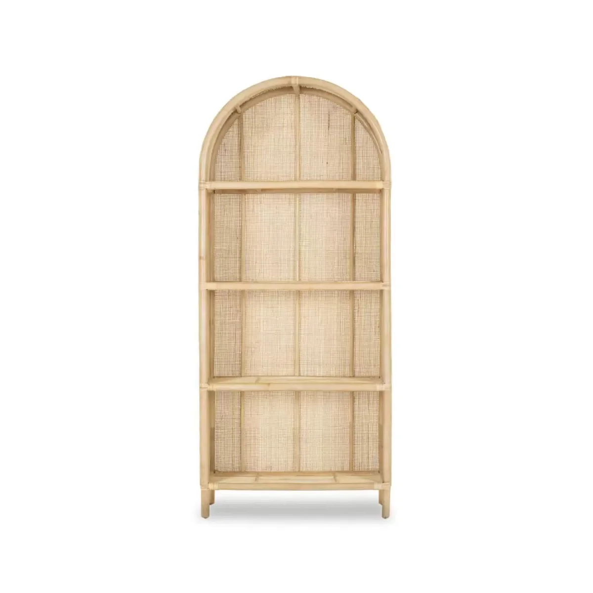 Essentials 4shelf Rattan Bookcase With bing Rattan Cane Bookshelf