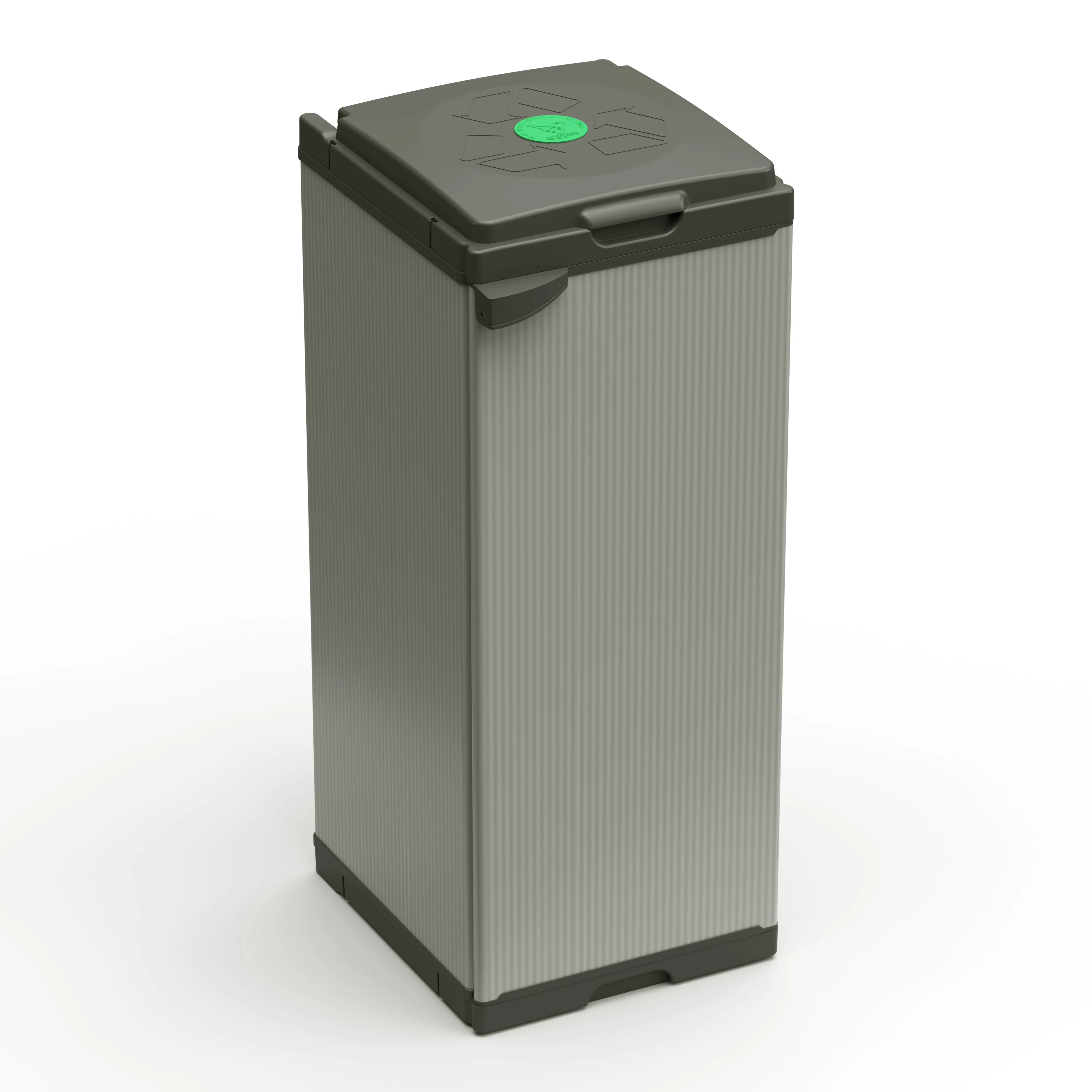 Italian-made Large Rectangular Standing Plastic Waste Bin Iso 9001 ...