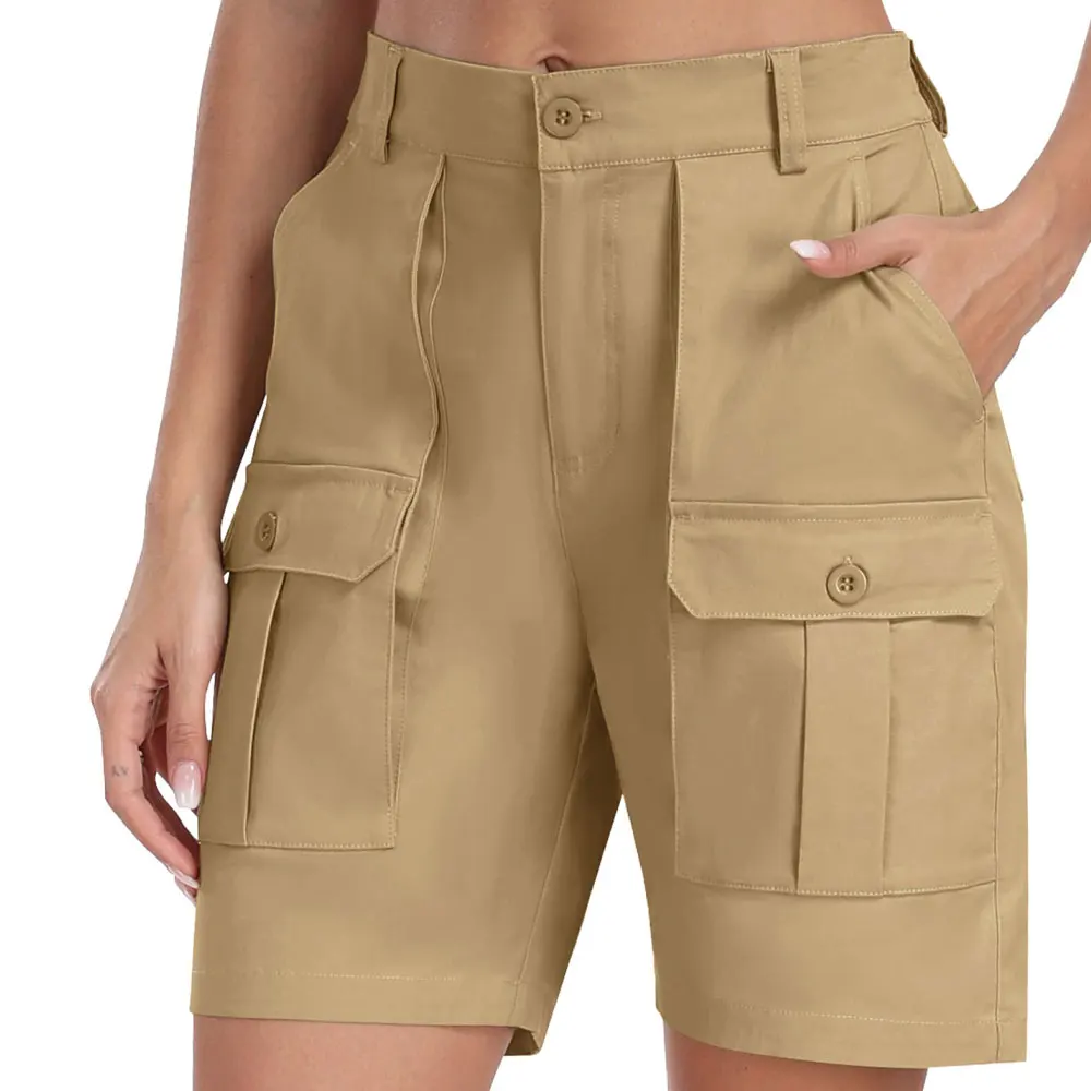 Customize Cargo Shorts Women's Multi Pockets Fashion Work Street