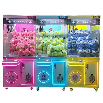 Exciting Doll Happy Moment Claw Machine Coin Operated Arcade Game for Children