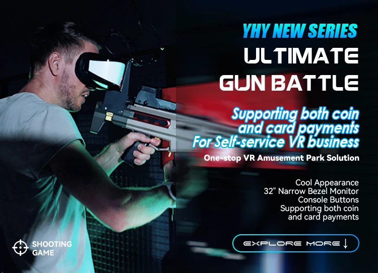 YHY VR Gun Battle Game Set - 32 Inch Screen VR Shooting