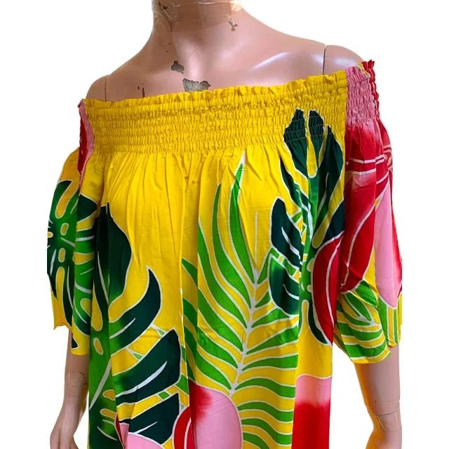 Rayon off the shoulder dress XL $60