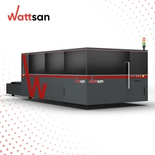 WATTSAN 2060 Ultra Hard CNC Laser Cutting Machine 6000*2000 X 2000 Sheet Metal with Raytools Laser Head Yaskawa Servo Motor
