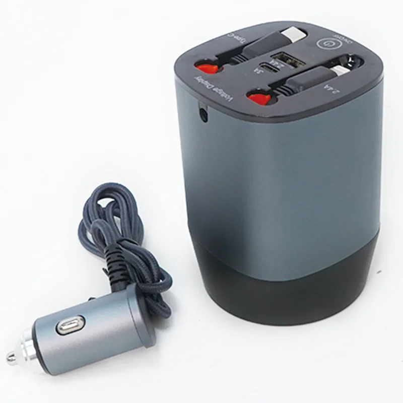 Car Charger Fast Charging Dual Type-c Ports 60w Fast Charging Usb C Pd Car Charger for Family Travel