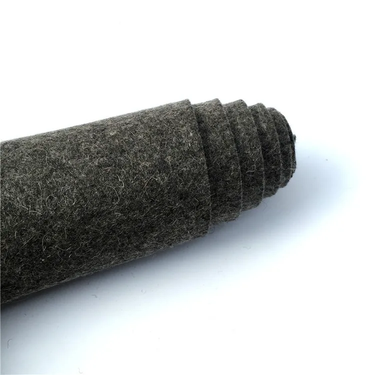 Natural Grey Industrial Wool Felt