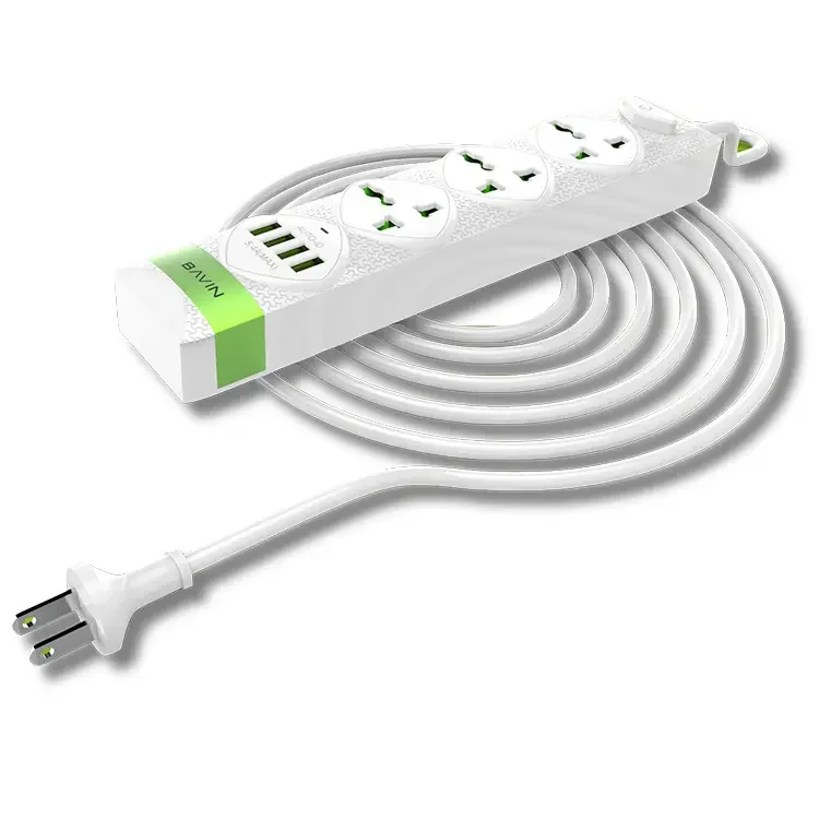 Bavin Pc589 Tabletop Us Extension 2500w Socket 3 Outlets Power Strips