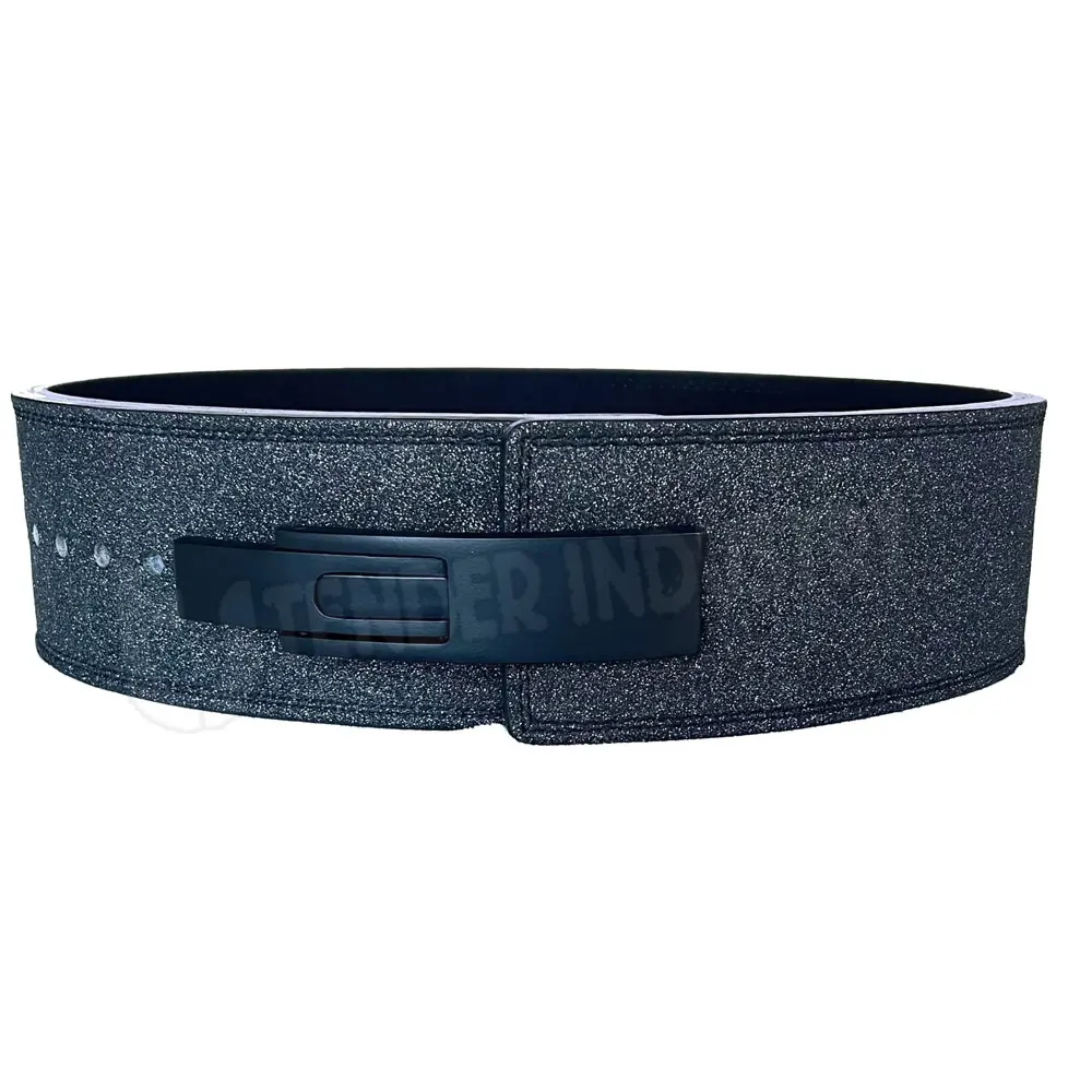 Men's Customizable Logo Leather Weightlifting Belt Power Gym Fitness