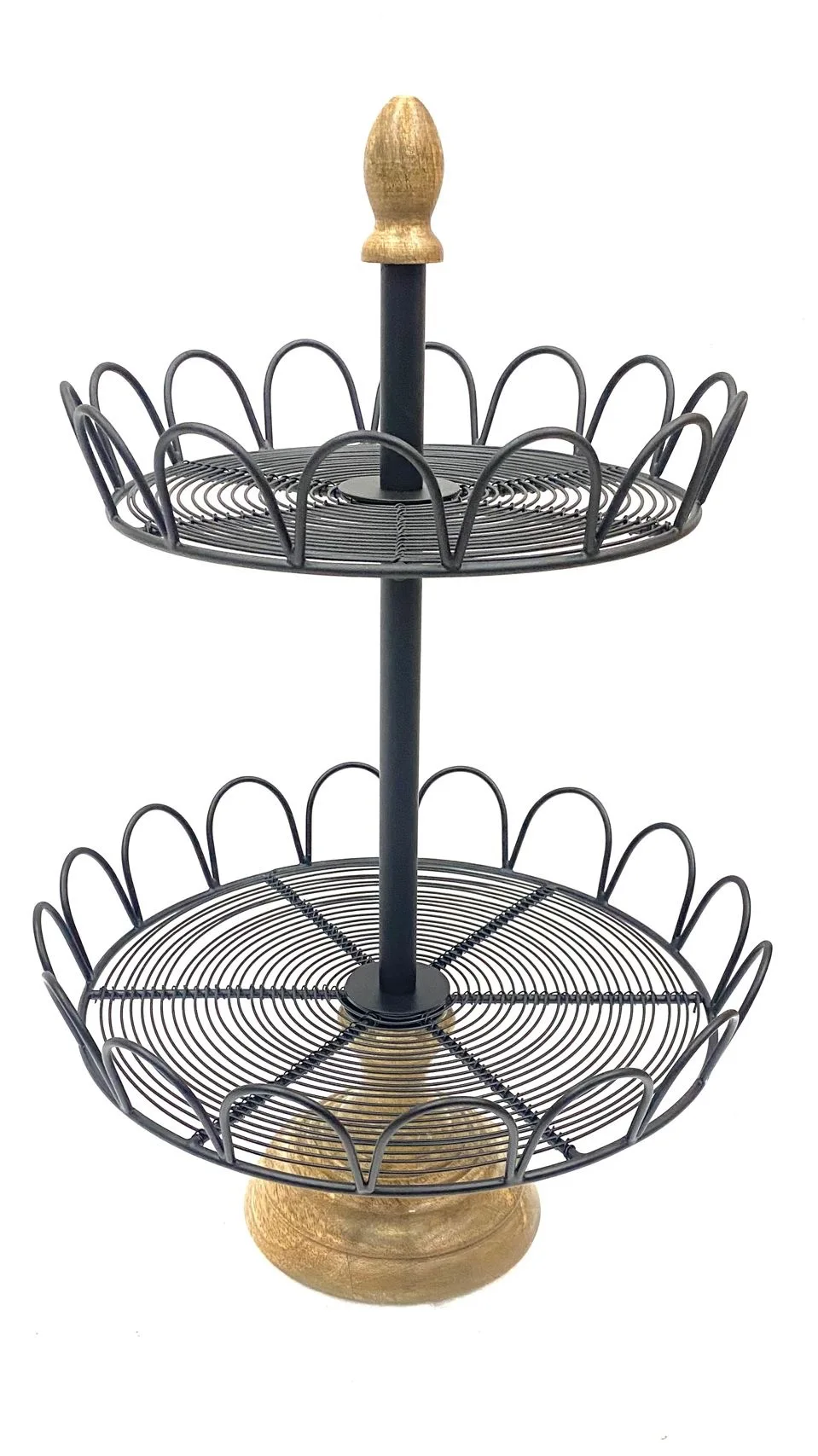 Rectangle Metal Cake Stand with Elegant Wire Design for Hotel & Bakery Cup Cake Serving Wholesale with OPP Bag Packaging