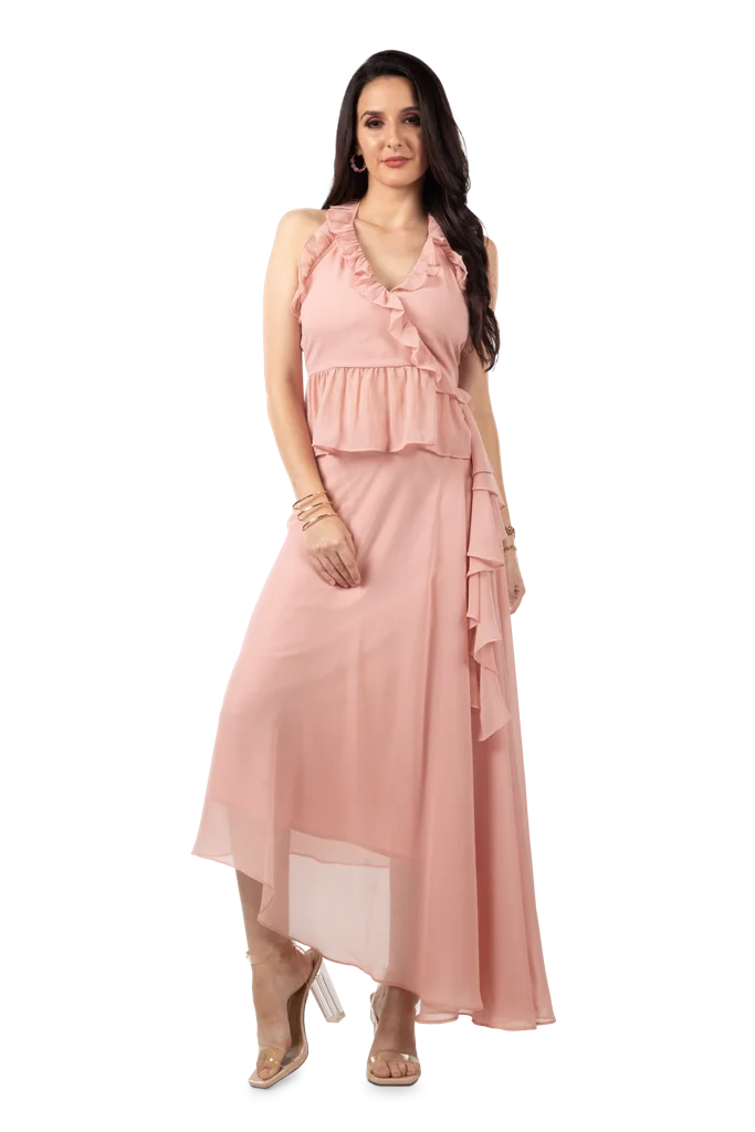 Women Irregular Suspender Tops Skirt Sets