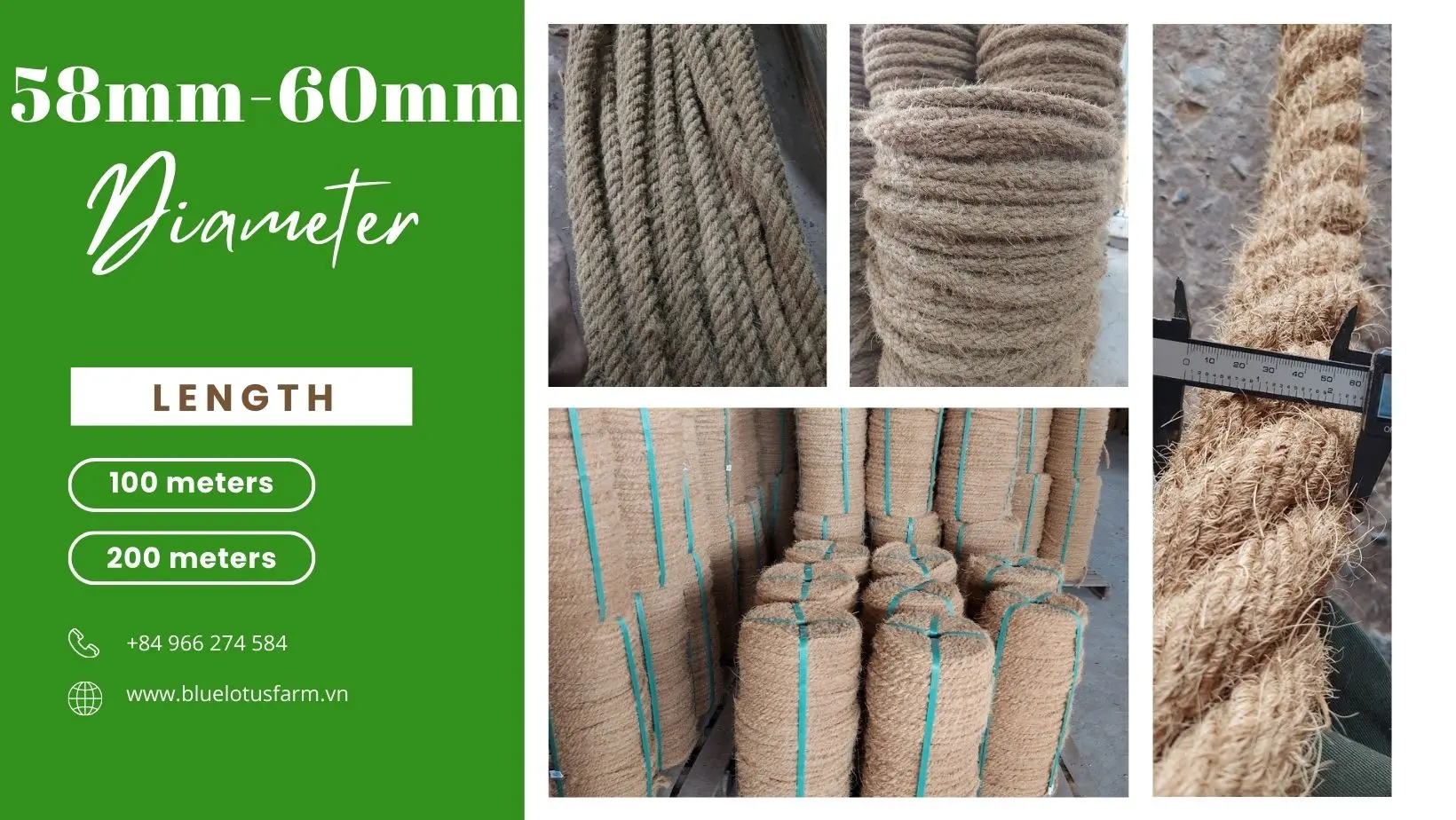 Coir Rope Coconut Fiber Rope Wire From Vietnam Factory In Bulk Price